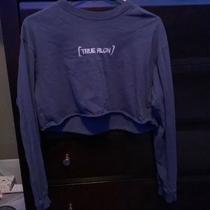 Juniors True Religion crop sweatshirt